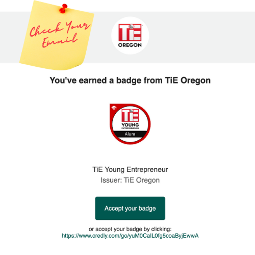 Credly Badge TYE Oregon Credly Badge TYE Oregon